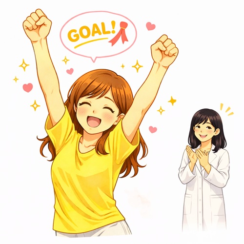 目標達成、ダイエット成功