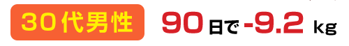 30代男性　耳ツボダイエット90日でｰ9.2kg